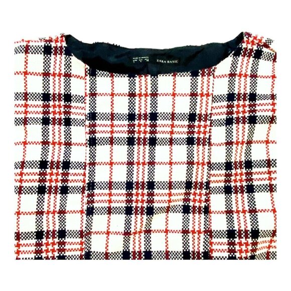 Zara Tartan Plaid Mini Dress, Size‎ S - Picture 10 of 12